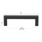 Gliderite Hardware 3-3/4 in. Center to Center Solid Square Bar Pull Matte Black 21683-96-MB-1 - alternate 3